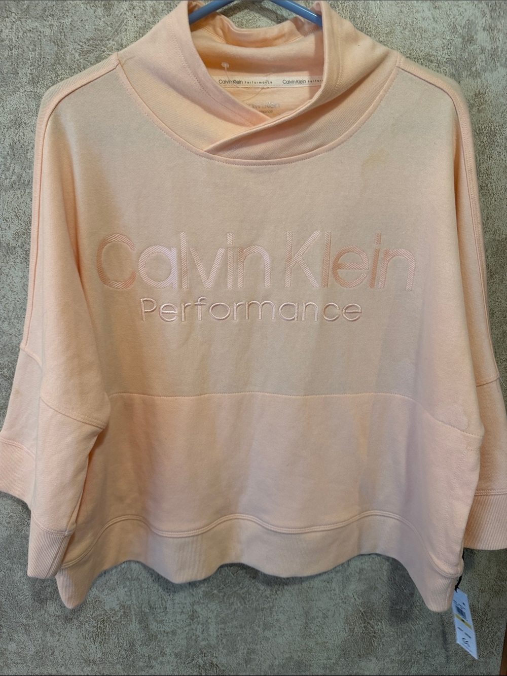 Calvin Klein Performance Peach Logo Pullover